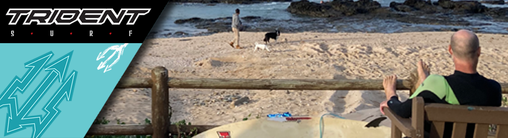 Watching surfing.